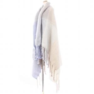 CELINE フィービー期 ショール グレー ベージュ 2 4P41/387B