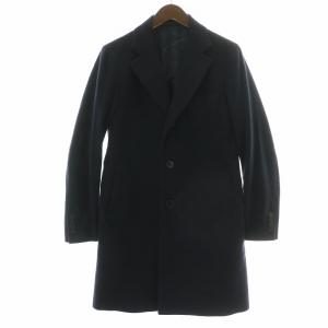 ウールカシミヤチェスターコート ロング シングル S 紺 ネイビー 114160047 /NW20