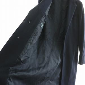 SHIPS ウールカシミヤチェスターコート ロング シングル S 紺 ネイビー 114160047 /NW20