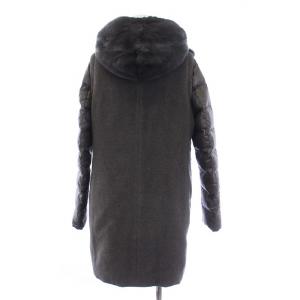 HERNO 近年モデル フーディコート ベスト 2WAY 40 グレー PLC016D