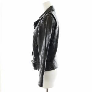 beautiful people ライダースジャケット ダブル ラムレザー 羊革 アウター 150 M 黒 ブラック