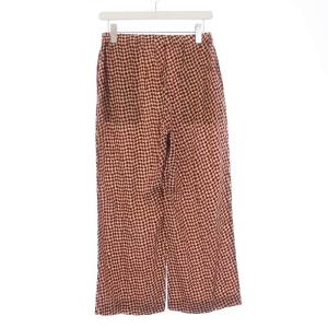 SMALL RHOMBUS SILK PANT イージーパンツ ワイド 総柄 絹 シルク