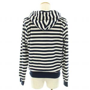 F.C.Real Bristol セットアップ 上下 パーカー 長袖 ショートパンツ イージーパンツ ボーダー柄 S 紺 ネイビー 白 ホワイト