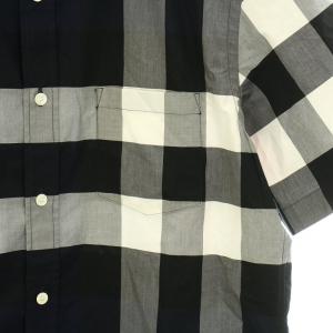 BURBERRY LONDON 近年モデル シャツ チェック柄 M ネイビー グレー