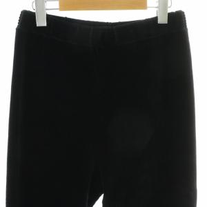 IENA タグ付き 21AW コーデュロイジャージパンツ イージー スリット 40 L 黒 ブラック 21030900052030