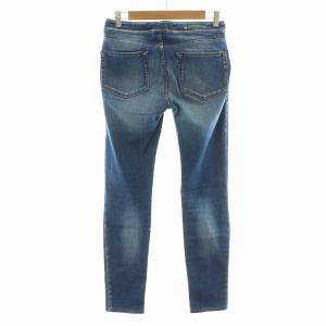 MAX MARA WEEKEND LINE WL Leggings デニムパンツ ジーンズ ジーパン スリム ジッパーフライ J38 M 青 ブルー