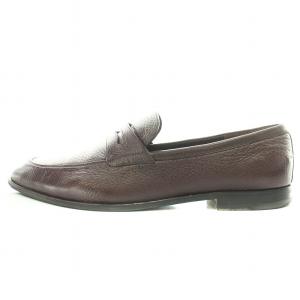 BALLY ローファー スリッポン ラウンドトゥ ローヒール レザー EU9.5 27.5cm 茶 ブラウン WEBB-U/108