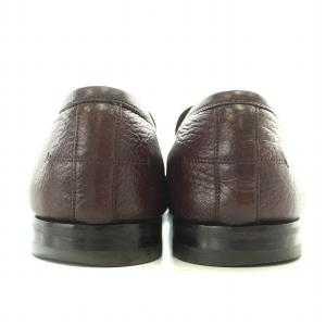 BALLY ローファー スリッポン ラウンドトゥ ローヒール レザー EU9.5 27.5cm 茶 ブラウン WEBB-U/108