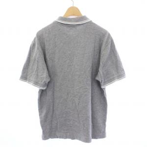 MONCLER ポロシャツ 半袖 ライン ワッペン XS グレー /KH
