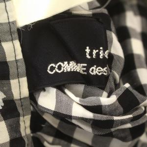 Tao スカート ギンガムチェック ペイント ロング フレアスカート S相当 黒 白