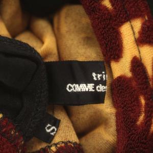 Tao AD2014 カットソー ボーダー パイル地切替 長袖 S 黒 ボルドー