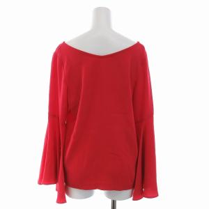 Diagram GRACE CONTINENTAL シャツ ブラウス ベルスリーブ Vネック プルオーバー 長袖 36 S 赤 レッド