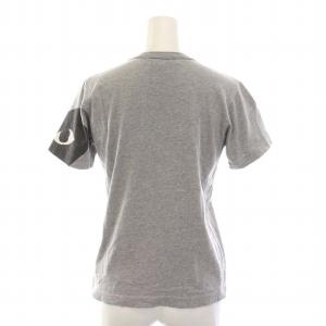 PLAY Comme des Garçons AD2008 Tシャツ カットソー クルーネック ロゴプリント 半袖 S グレー AZ-T073