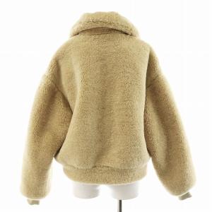 IENA 22AW ボアZIPブルゾン ジャンパー アウター 38 M ベージュ