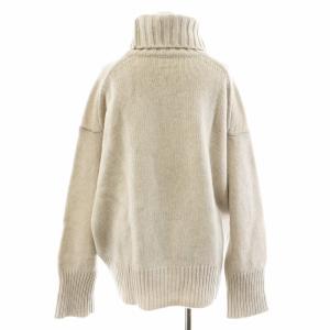 GALERIE VIE 20AW ファインウール ハイネックプルオーバー ニット セーター タートルネック 長袖 M ライトグレー 23020402102