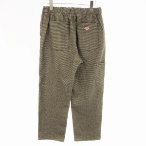 DANTON イージーパンツ ロング ワイド 千鳥格子 総柄 40 L グレー