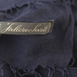 Faliero Sarti ストール 大判 ショール マフラー ネイビー 紺