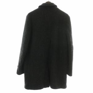 COMME des GARCONS HOMME AD2003 ステンカラーコート 縮絨 S ブラック グレー