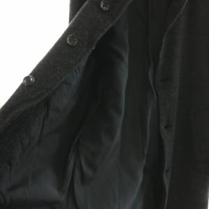 COMME des GARCONS HOMME AD2003 ステンカラーコート 縮絨 S ブラック グレー