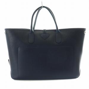 Longchamp ロゾ Roseau トートバッグ ハンド レザー 紺 ネイビー