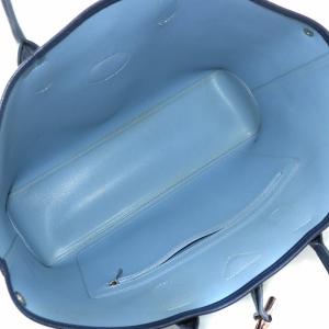 Longchamp ロゾ Roseau トートバッグ ハンド レザー 紺 ネイビー