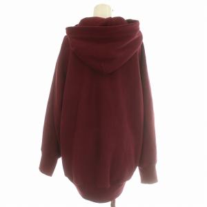 AMERICANA パーカー 裏起毛 プルオーバー サイドジップ 長袖 F ボルドー /G