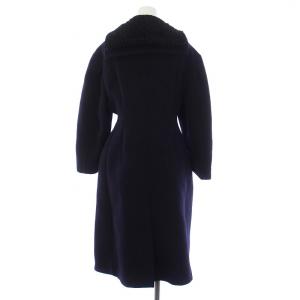 miumiu ショールカラーコート ネイビー