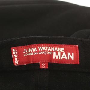 JUNYA WATANABE MAN ギャルソン AD2002 LEVI'S コラボ ウール パンツ S 黒 ブラック