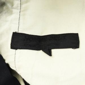 Comme des Garçons Homme Deux AD2017 イージーパンツ ジッパーフライ ポリ縮絨 S 黒 ブラック