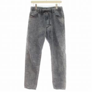 DIESEL NARROT-NE デニムパンツ ジョグパンツ 柄プリント 28 水色 ライトブルー /G