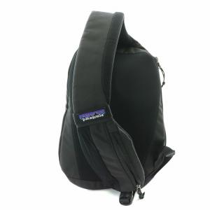Patagonia アトムスリング Atom Sling 8L ボディバッグ ショルダー ロゴプリント ポリエステル 黒 ブラック 48262
