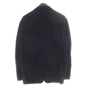 COMME des GARCONS HOMME テーラードジャケット ブレザー アウター シングル 総裏地 ウール 裏地ストライプ柄 S 黒 ブラック