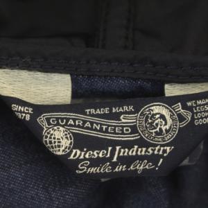 DIESEL デニム ジャケット マウンテンパーカー フード M ネイビー 紺 /G