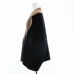 SHIPS ANY リバー テーラード ジャケットコート 黒 ブラック ベージュ 724-15-0076