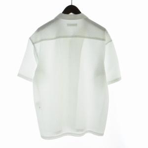 MONKEY TIME アイレット ラッセル オープンカラー シャツ カットワーク 半袖 M 白 ホワイト 8316-149-0417