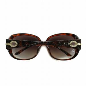 Christian Dior MYLADYDIOR3SF サングラス 眼鏡 プラスチックフレーム べっ甲柄 ラインストーン 6115 130 茶 ブラウン