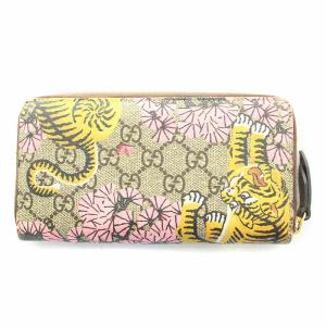 GUCCI 長財布 GGスプリーム ベンガル ベージュ マルチカラー 452355