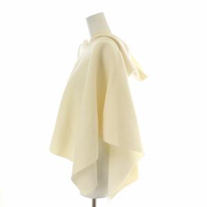 René ポンチョ フーディー ニット プルオーバー アイボリー