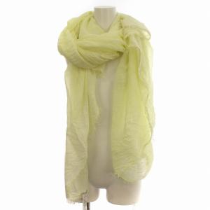 Faliero Sarti ストール リネン シルク混 大判 ショール マフラー 黄色 イエロー