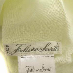 Faliero Sarti ストール リネン シルク混 大判 ショール マフラー 黄色 イエロー