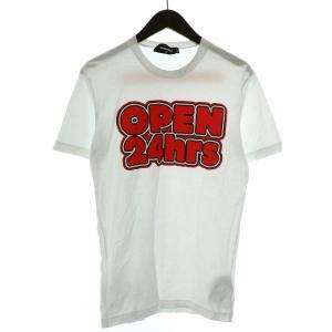 Tシャツ カットソー 半袖 クルーネック ロゴプリント XS 白 ホワイト 赤 レッド 黒 ブラック /NW7