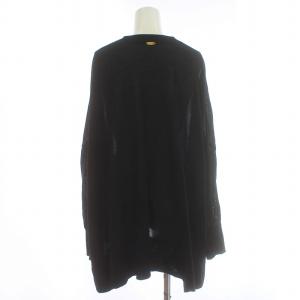 MUSE de Deuxieme Classe 23SS shake code ショートカーディガン ニット 長袖 トッパー 黒 ブラック 23080500424010