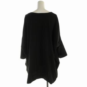 Y's ヨウジヤマモト カットソー プルオーバー チュニック オーバーサイズ 七分袖 2 M 黒 ブラック