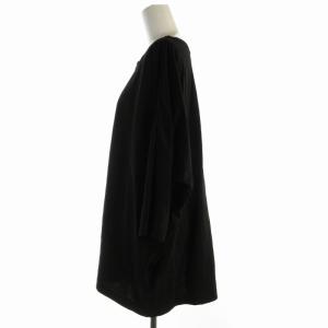 Y's ヨウジヤマモト カットソー プルオーバー チュニック オーバーサイズ 七分袖 2 M 黒 ブラック
