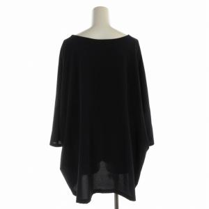 Y's ヨウジヤマモト カットソー プルオーバー チュニック オーバーサイズ Uネック 七分袖 2 M 紺 ネイビー