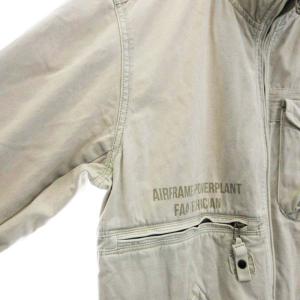 AVIREX ミリタリージャケット ワッペン ロゴ アウター 2XL 白 ホワイト