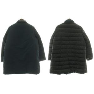 JIL SANDER ダウンコート 38 ブラック ネイビー