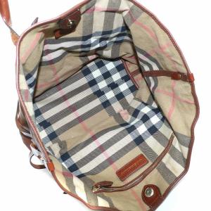 BURBERRY トートバッグ レザー ブラウン