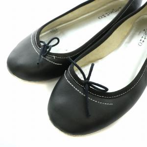 Repetto サンドリオン Cendrillon バレエシューズ フラット パンプス リボン ラウンドトゥ 39 24.7cm