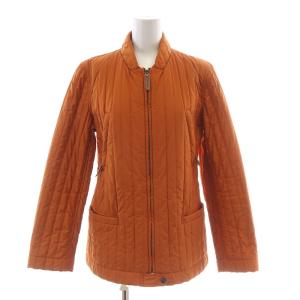 キルティングジャケット 中綿 アウター ショート丈 ジップアップ 42 L オレンジ /BB